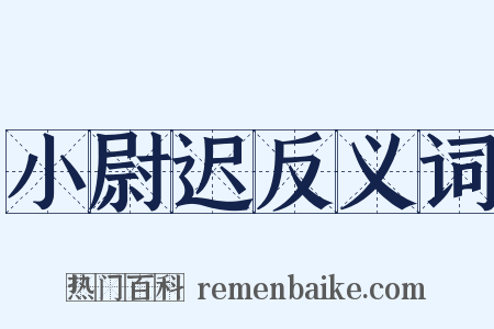 小尉迟反义词是什么意思的图片